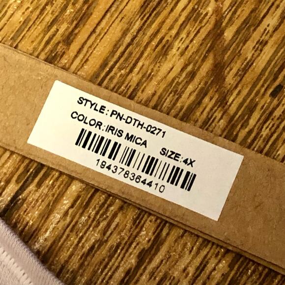 Skims Light Purple Iris Mica Cotton Jersey Dipped Thong Panties Size 4X - Picture 9 of 10